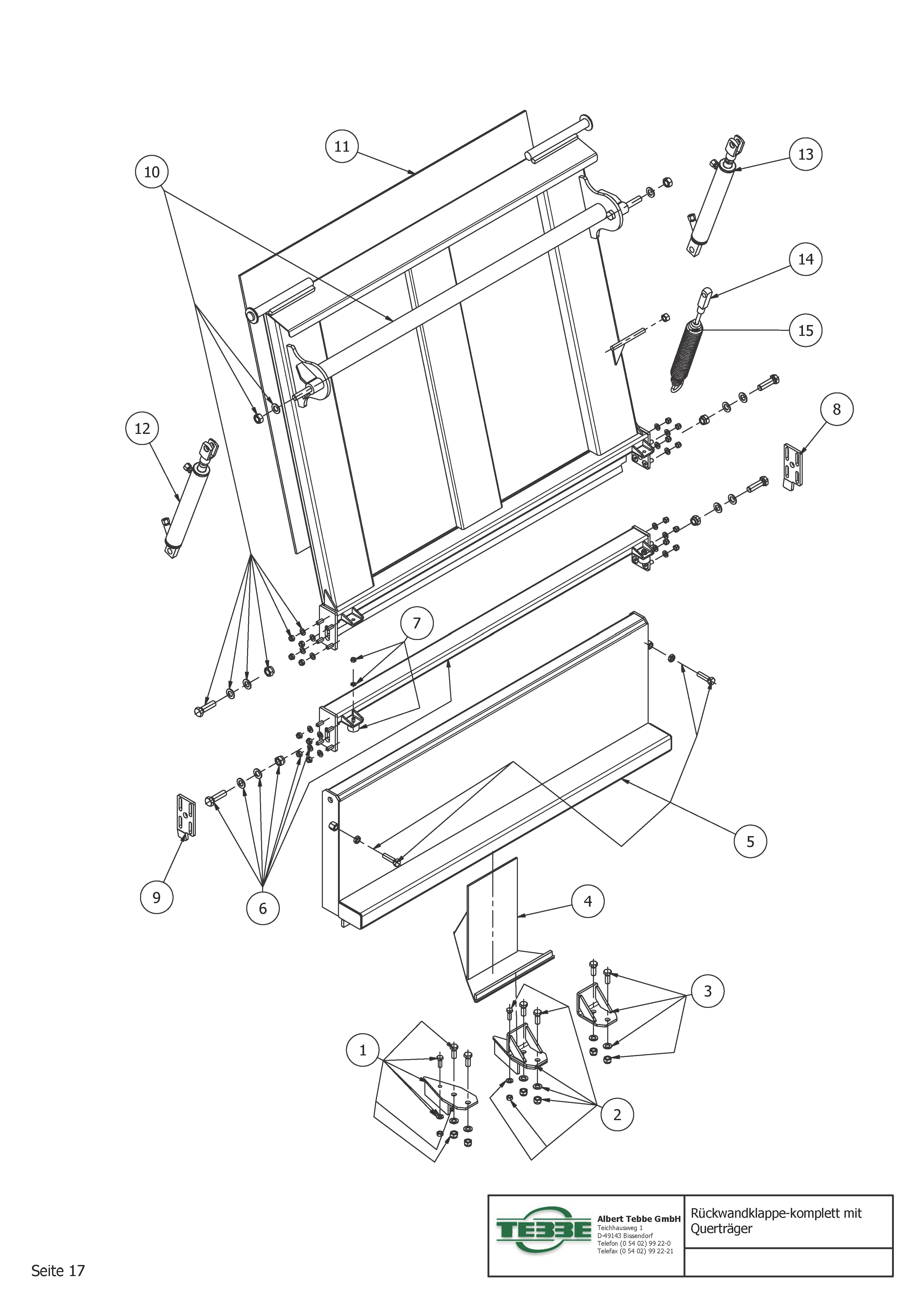 A Klep compl met dwarslid